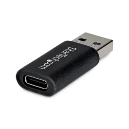 StarTech.com Adaptador USB-A Macho a USB-C Hembra, Conversor USB a Tipo C, 10Gbps, 5V 900mA, Negro