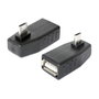 DeLOCK 65474 Adaptador USB micro-B Macho a USB 2.0-A Hembra OTG 90° Negro