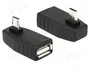 DeLOCK 65474 Adaptador USB micro-B Macho a USB 2.0-A Hembra OTG 90° Negro