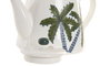 DKD Home Decor Tetera Palm 25 Verde Azul 13.8 x 13.5 x 21 cm