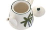 DKD Home Decor Tetera Palm 25 Verde Azul 13.8 x 13.5 x 21 cm