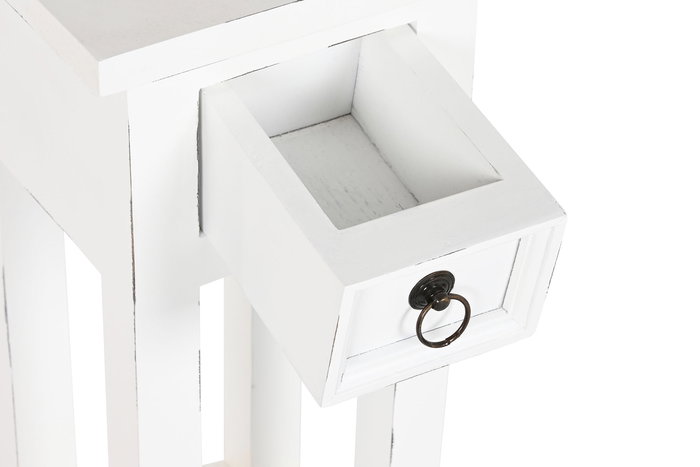 Mesita Auxiliar Mediterraneo DKD Home Decor Blanco 25 x 67 x 25 cm