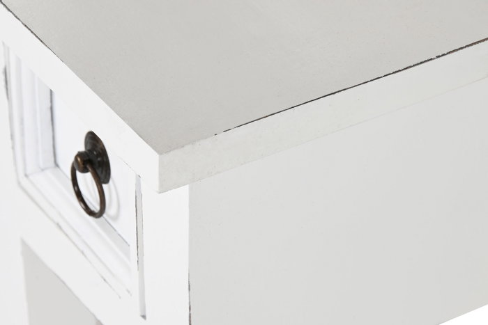 Mesita Auxiliar Mediterraneo DKD Home Decor Blanco 25 x 67 x 25 cm