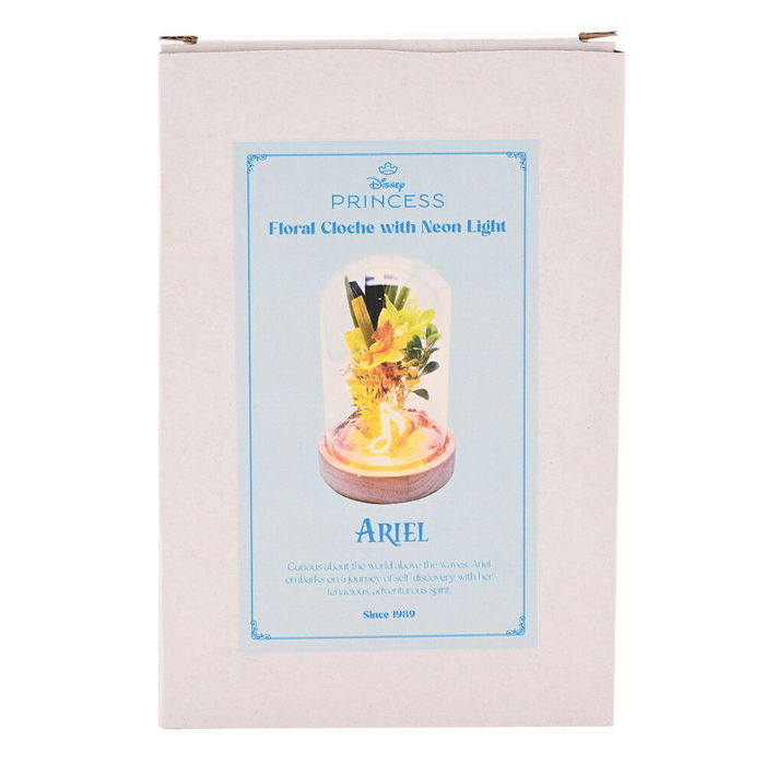 WIDDOP & CO Flor Campana Ariel Princesas Disney con Luz de Neón