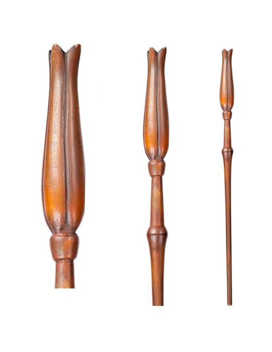 The Noble Collection Réplica Varita Luna Lovegood Harry Potter de Colección en Resina Pintada a Mano 34.5cm