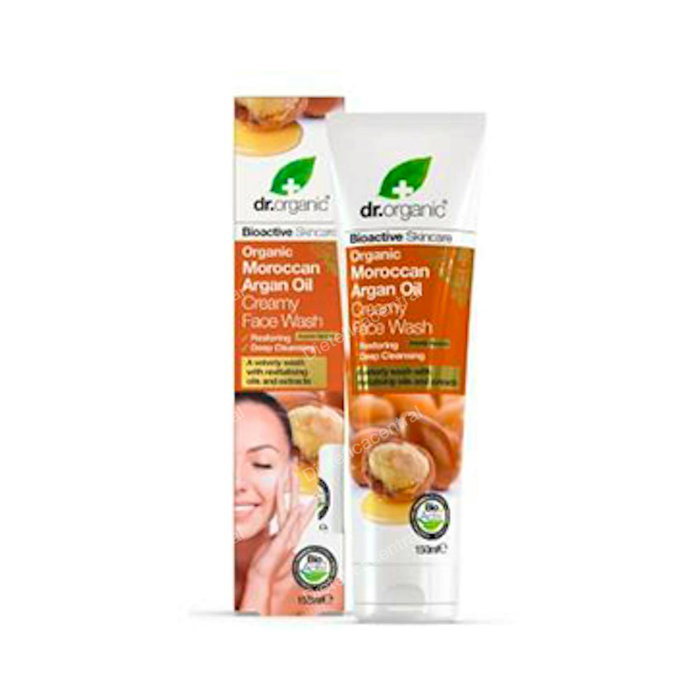 DR. ORGANIC Limpiador Facial Cremoso de Argán Marroquí 150 ml