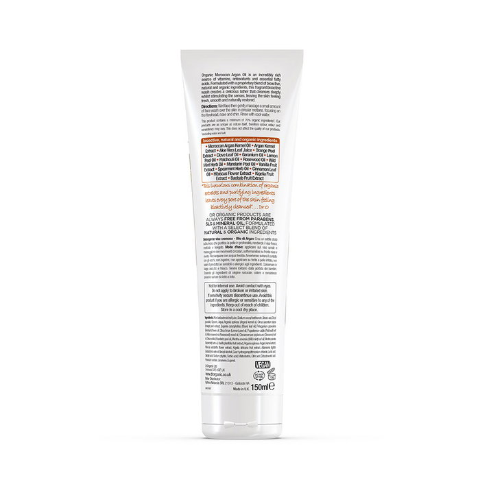 DR. ORGANIC Limpiador Facial Cremoso de Argán Marroquí 150 ml