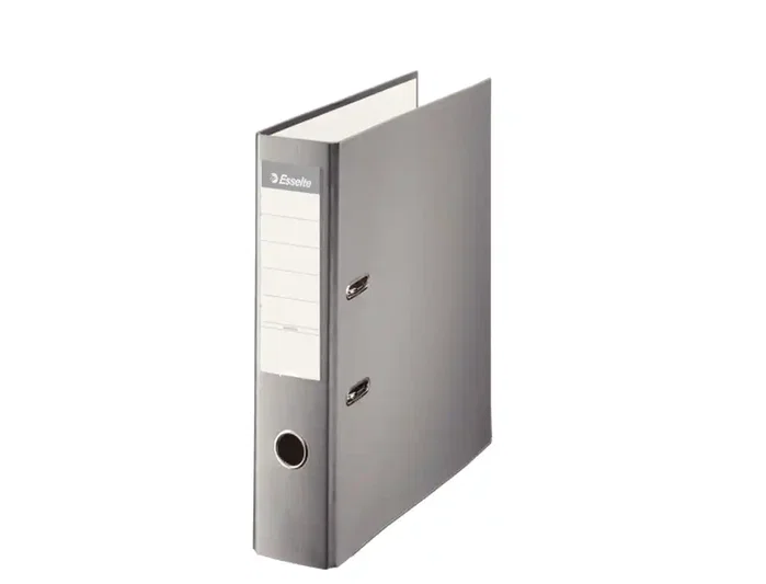 Esselte Archivador de palanca A4 gris con textura cuadriculada Esselte Archivador de palanca A4 gris con textura cuadriculada