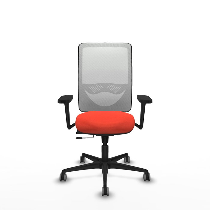 PIQUERAS Y CRESPO Silla de oficina Zulema con mecanismo Sincro/Traslack, Naranja oscuro y Blanco PIQUERAS Y CRESPO Silla de oficina Zulema con mecanismo Sincro/Traslack, Naranja oscuro y Blanco