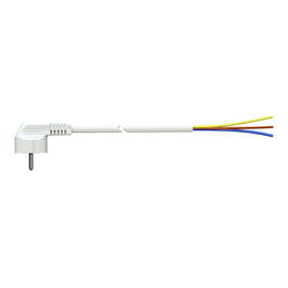 Solera 7000/5 Cable con clavija tipo F 5m 3x1,5mm 16A 250V Blanco para aparatos de Clase I