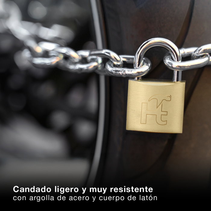 Hantums Candado de acero con arco corto 30mm (Caja de 12u) Hantums Candado de acero con arco corto 30mm (Caja de 12u)