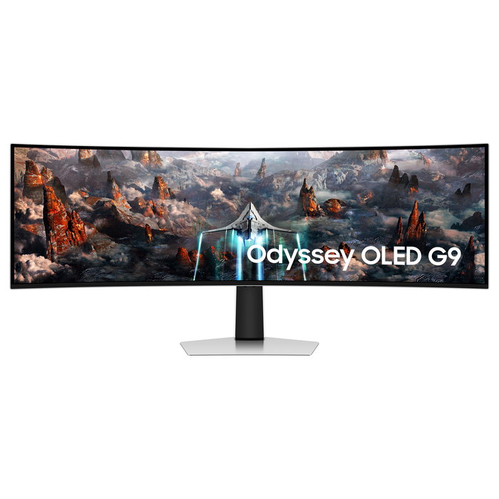 Samsung Odyssey G9 S49CG934SU 124cm/49" 5120x1440 Dual QHD OLED 240Hz Curvo DisplayHDR400 0,03ms DP MicroHDMI HDMI Altavoces Plata Samsung Odyssey G9 S49CG934SU 124cm/49" 5120x1440 Dual QHD OLED 240Hz Curvo DisplayHDR400 0,03ms DP MicroHDMI HDMI Altavoces Plata