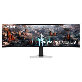 Samsung Odyssey G9 S49CG934SU 124cm/49" 5120x1440 Dual QHD OLED 240Hz Curvo DisplayHDR400 0,03ms DP MicroHDMI HDMI Altavoces Plata