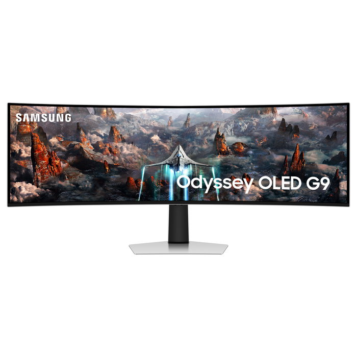 Samsung Odyssey G9 S49CG934SU 124cm/49" 5120x1440 Dual QHD OLED 240Hz Curvo DisplayHDR400 0,03ms DP MicroHDMI HDMI Altavoces Plata Samsung Odyssey G9 S49CG934SU 124cm/49" 5120x1440 Dual QHD OLED 240Hz Curvo DisplayHDR400 0,03ms DP MicroHDMI HDMI Altavoces Plata