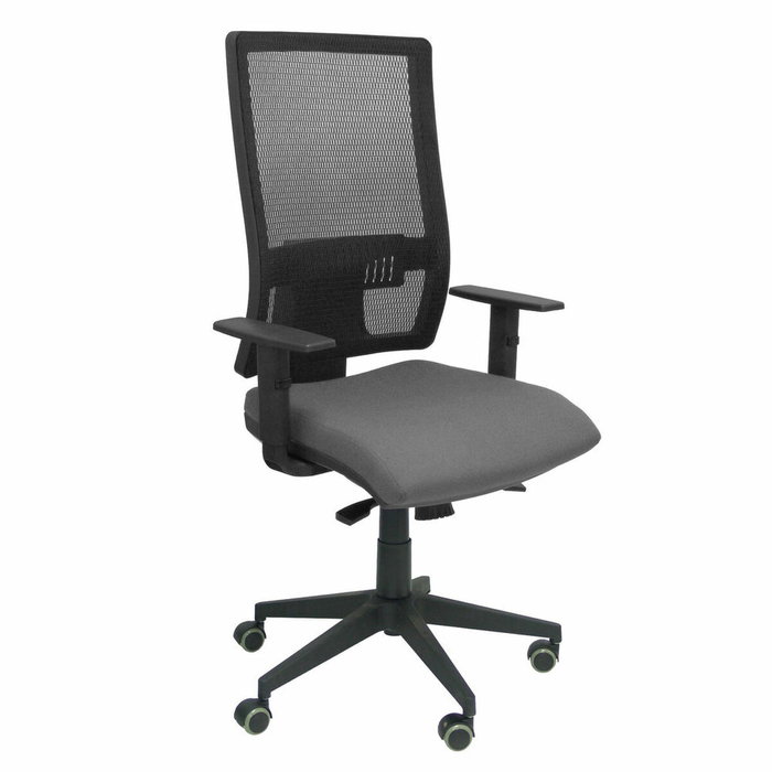 PIQUERAS Y CRESPO Silla de oficina Horna con mecanismo Sincro, Gris y Negro PIQUERAS Y CRESPO Silla de oficina Horna con mecanismo Sincro, Gris y Negro