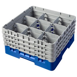 CAMBRO Cesta de lavado 9 comp. 4 alturas Beige