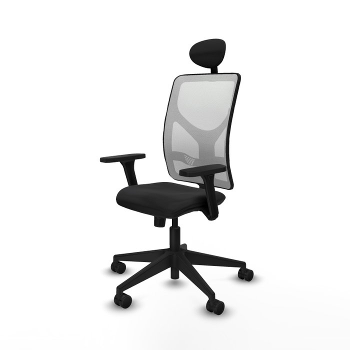 PIQUERAS Y CRESPO Silla de oficina Motilla con mecanismo Sincro, Negro y Blanco PIQUERAS Y CRESPO Silla de oficina Motilla con mecanismo Sincro, Negro y Blanco