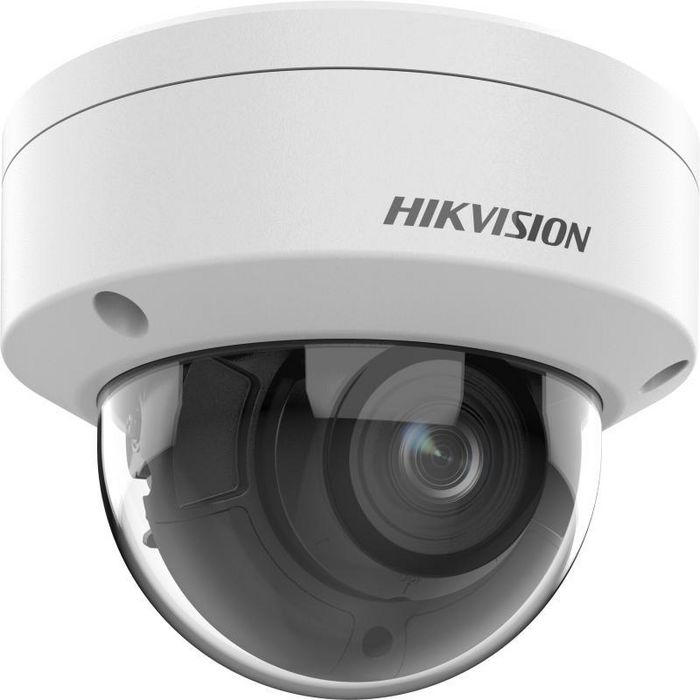 Hikvision Cámara IP Minidomo 8MP 4K DarkFighter 2.8-12mm IR40 WDR IK10 IP67 Audio Alarma