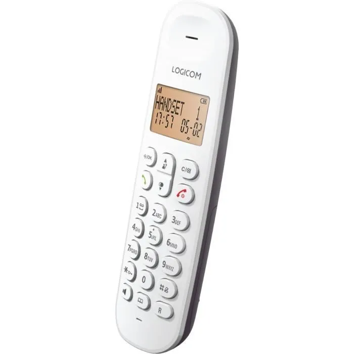 Logicom Teléfono Fijo Inalámbrico DECT ILOA 150 SOLO Berenjena Sin Contestador Automático Logicom Teléfono Fijo Inalámbrico DECT ILOA 150 SOLO Berenjena Sin Contestador Automático