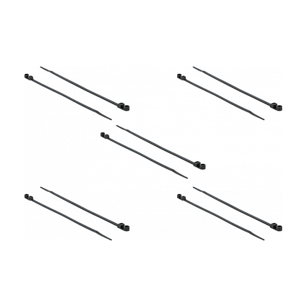 DeLOCK 18949 Brida de entrada paralela con ojal de fijación 160 x 4,8 mm Negro 10 unidades DeLOCK 18949 Brida de entrada paralela con ojal de fijación 160 x 4,8 mm Negro 10 unidades