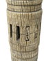 DKD Home Decor Portavela Teca Eje de Carro Antiguo
