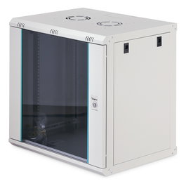 Digitus Dynamic-N 12U Armario de Pared Rack 19" 600x450 mm, Acero y Cristal, Bloqueo, Rieles, 60kg Carga, Gestión de Cables