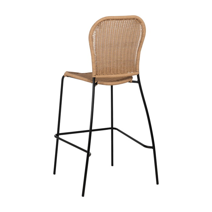 Taburete Natural Pe-Acero Salón 59 X 59 X 116,50 cm (Set de 2)