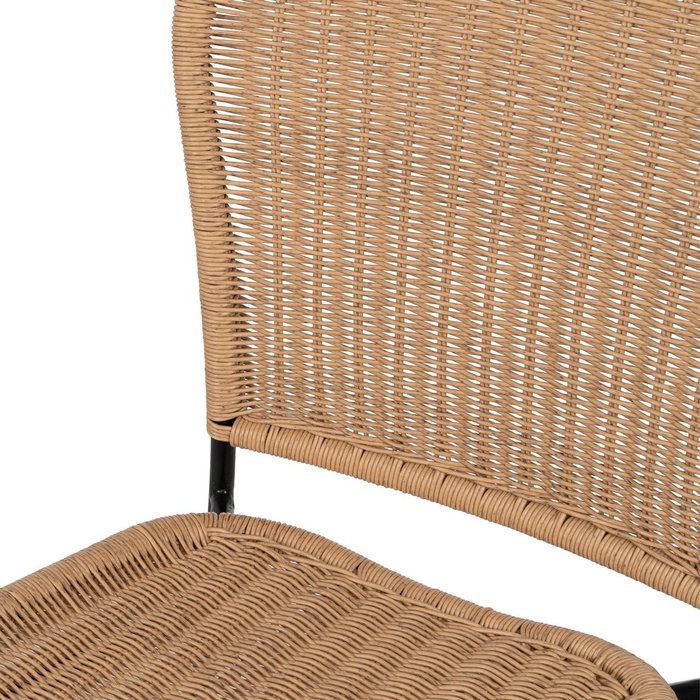 Taburete Natural Pe-Acero Salón 59 X 59 X 116,50 cm (Set de 2)