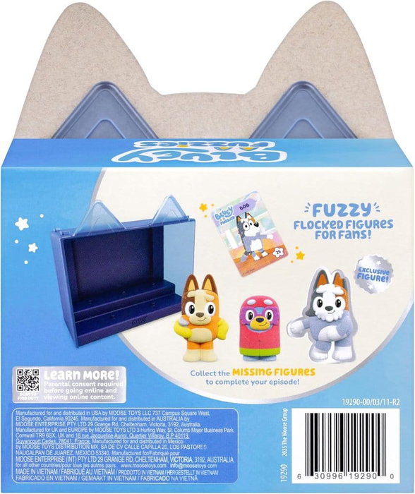 Bluey Fuzzies Pack de Episodio Expositor (12)