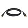 Tripp Lite U022-006 Cable USB 2.0 A Macho a B Macho, 1.8 m / 6 ft, Blindaje Doble, Conectores Bañados en Oro, Certificado USB 2.0, Negro