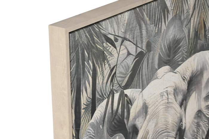 DKD Home Decor Cuadro Lienzo Elefante Surtido de 2 Unidades