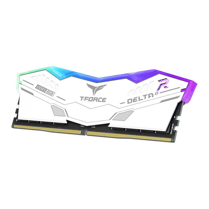 TeamGroup T-Force Delta RGB DDR5 RAM 32GB (2x16GB) Kit 6000MHz CL30 DIMM - Intel XMP 3.0 AMD EXPO, Blanco