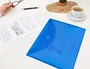 Liderpapel Carpeta dossier A4 con cierre de velcro, azul