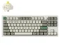 Keychron Q3M-P4 Teclado Mecánico 80% TKL 87 Teclas Gateron Jupiter Banana Switch Retroiluminación RGB Inalámbrico Blanco-Gris