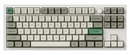 Keychron Q3M-P4 Teclado Mecánico 80% TKL 87 Teclas Gateron Jupiter Banana Switch Retroiluminación RGB Inalámbrico Blanco-Gris