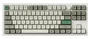 Keychron Q3M-P4 Teclado Mecánico 80% TKL 87 Teclas Gateron Jupiter Banana Switch Retroiluminación RGB Inalámbrico Blanco-Gris