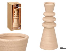 GIFTDECOR Jarrón Sahara Moderno Tierra