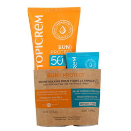 Topicrem SUN PROTECT SPF50+ 200 ML + AFTER SUN 50 ML PACK 2 pz Protector Solar