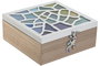 DKD Home Decor Caja MDF Guell Blanco 24x24x10 cm