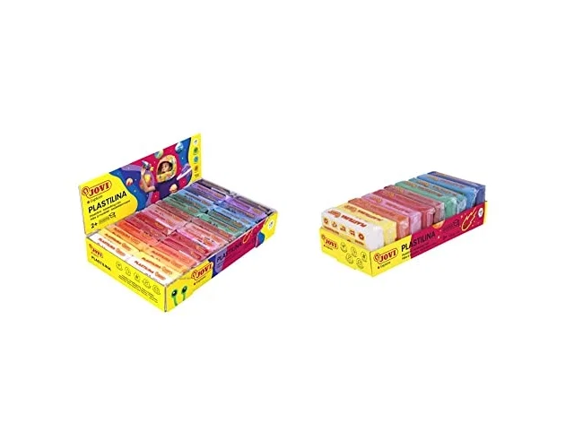 Jovi Plastilina 70S Caja de 30 Pastillas de 50 g Colores Surtidos
