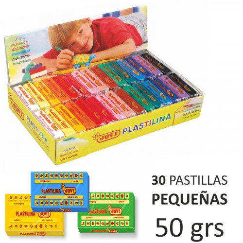 Jovi Plastilina 30 Pastillas de 50 g Colores Surtidos Jovi Plastilina 30 Pastillas de 50 g Colores Surtidos