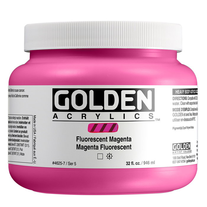 Golden Heavy Body Magenta Fluorescente 946 ml Golden Heavy Body Magenta Fluorescente 946 ml