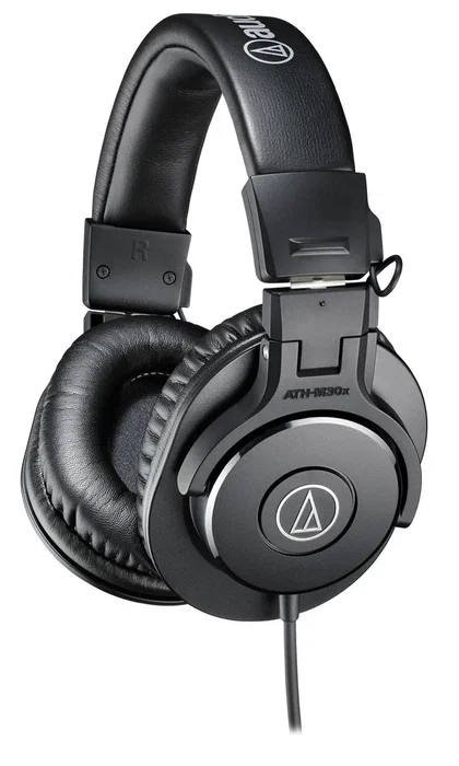 Audio-Technica ATH-M30X Auriculares Diadema Circumaurales Profesionales Alámbricos para Música, Color Negro Audio-Technica ATH-M30X Auriculares Diadema Circumaurales Profesionales Alámbricos para Música, Color Negro