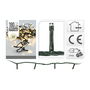 Guirnalda Fija 180 Leds Luz Cálida Exterior 13,5m Cable Verde IP44