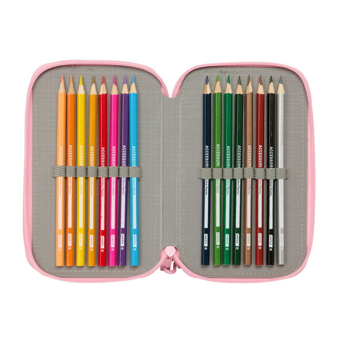Safta Plumier Escolar Blackfit8 Mariposas Triple Cremallera 37 Piezas Safta Plumier Escolar Blackfit8 Mariposas Triple Cremallera 37 Piezas