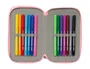 Safta Plumier Escolar Triple Cremallera 37 Piezas, Colección Blackfit8 Mariposas, 195x125x55 mm