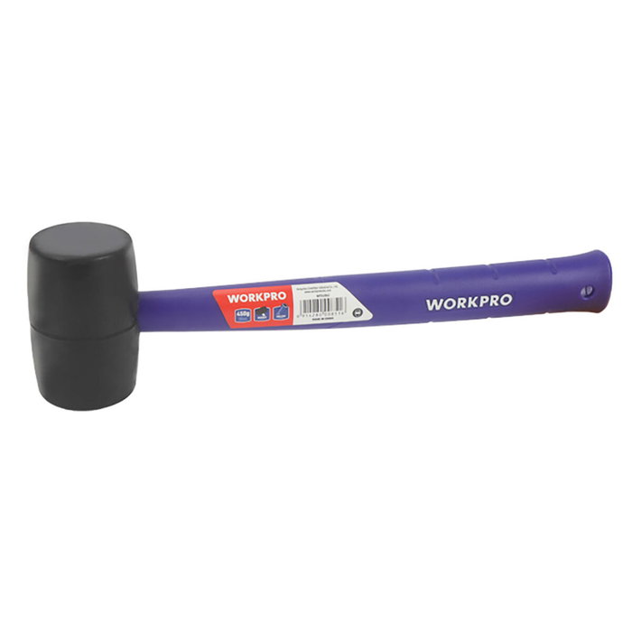 Workpro Maza de goma negra 450 g Workpro Maza de goma negra 450 g