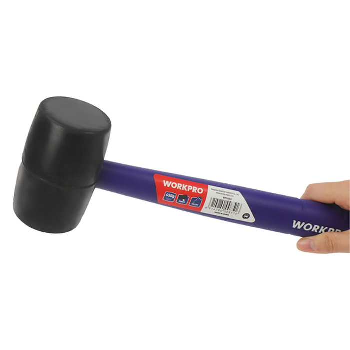 Workpro Maza de goma negra 450 g Workpro Maza de goma negra 450 g