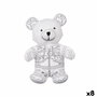 Peluche para Colorear Pincello Blanco Negro Oso (8 Unidades)