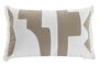 DKD Home Decor Pack de 2 Cojines de Poliéster Blanco y Beige 50x8x30 cm